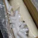 Tiny Land Play Tent with Padded Mat & LED Lights, Kids Tent, Playhouse for Kids, Indoor Bed Tent for Toddler, Toys for 3,4,5,6-Year-Old Girls, Neutral Color Play Room Furniture (Off-white)