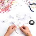 50 Pieces 2.75 Inch Baby Pacifier Baby Shower Plastic Pacifier for Baby Shower Pacifier, Baby Shower Gender Show Party Decoration DIY Baby Shower Birthday Party Gift (Clear)