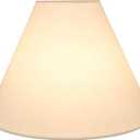 Aspen Creative 32031A Transitional Hardback Empire Shape Spider Construction Lamp Shade in Off White, 16" wide (6" x 16" x 12"), 6" Top x 16" Bottom x 12" Slant