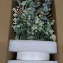 HOMCDALY Artificial Plants Tabletop Christmas Decorations, Fake Plants in Ceramic Plant Pot, Small Chritstmas Tree for Home Dcor, Dining Table Centerpiece, Christmas Decor Indoor