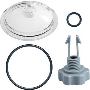 XJJ 28645EG Pool Leaf Trap Cover Lid 5 inch Have O-Ring, Valve, Fit for Intex 12 Inch Sand Filter Pumps, NOT Fits Intex 14 & 16 Inch Sand Filter Pumps