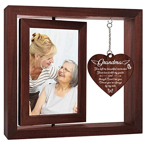 Vetbuosa Grandma Memorial Picture Frame, Sympathy Gifts for Loss of Grandmother, Bereavement Remembrance Funeral Condolence Gifts, Fits 4x6 In Photo