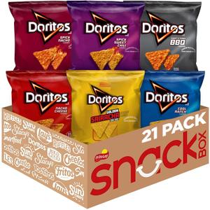 Doritos Flavored Tortilla Chips Variety Pack (Pack of 21) (EXP 07/28/26)