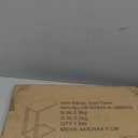 fusehome C-Shaped End Table, for Living Room, Bedroom, Small Spaces, TV Tray Couch Side Tables Laptop Table, Rustic Brown and Black