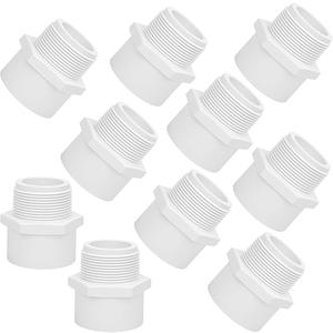 Lswteiz 10Pack 1/2" Female Thread 90 Degree PVC Elbow Pipe Fitting (Socket x Female Pipe Thread) SCH40 PVC Hose Adapter Elbow with 1/2-Inch Female Hose Thread