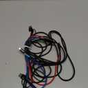 Multi Charging Cable 3.5A Multiple Charger Cable Braided 4 in 1 Multi USB Cable Fast Charging Cord with IP/Type C/Micro Ports for Cell Phones/iPhone Series/Tablets/Samsung Galaxy & More (2Pack 4Ft)