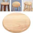 DOITOOL Solid Wood Bar Stool Seat Replacement 11.61 Inch Round Chair Seat Top for Home Office Barstools Seating Part