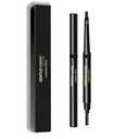 2 x Gentlehomme - Men's 2-in-1 Eyebrow Brush & Pencil - Shape, Define & Fill In - Ultra-Thin, Long-Lasting Black - Vegan