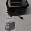 Toastmaster 2-Slice Cool Touch Toaster, black with stainless accent