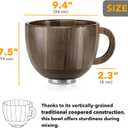 SpaceAid Wooden Bowl with Handle, Kitchen Space Aid Acacia Wood Mixing Bowls Holder for Stand Mixer, Compatible with 4.5 & 5 QT Tilt-Head Models Kitchen, Light Wood