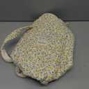 Molly Moon Top Zipper Floral Quilted Duffle Bag for Women, Yellow Quilted Small Floral Tote Bags with Coin Purse, Cute Cotton Shoulder Bag for Travel, Work, School