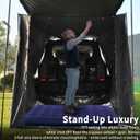 Instant Camp Hub Tailgate Tent – 3 Person Spacious Shelter with 3 Doors, Universal Car Fit & 2-Minute Setup