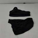 MOOSLOVER Women Cutout One Shoulder High Waisted Bikini High Cut Two Piece Swimsuits (Large, Black)