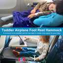 COZYBONDER Toddler Airplane Bed, Kids Airplane Seat Extender Travel Bed, Kids Airplane Travel Essentials, Air Must Have for Toddlers, Portable Plane Footrest for Flights