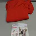 Albassa Arch Backdrop Cover 2-Sided Spandex Wedding Arch Covers Fitted Round Top Chiara Backdrop Stand Cover for Baby Shower Birthday Party Wedding Decoration (Red, 6FT)