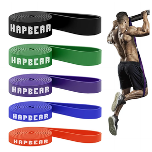 HAPBEAR Pull Up Assistance Bands Set of 5 - Resistance Bands for Working Out, Stretching, Physical Therapy, Muscle Training