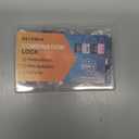 DELSWIN Combination Lock 3-Digit Small Padlock - 4Pcs Resettable Combo Lock for School Gym Locker, Outdoor, Fence, Gate, Waterproof Luggage Locks for Travel Backpack (Charcoal Black)