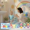 Potty Training Toilet for Toddlers with Easy-Clean Removable Bowl, Built-In Splash Guard, Slip-Resistant Wide Base, Engaging Design, Includes Potty Training Chart - Lemon Littles