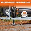 5000lbs A-Frame Trailer Jack,30" Lift 20-24V Cordless Drill Compatible with Adjustable Drop Leg for RV Trailer, Horse Trailers, Utility Trailers