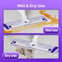 11 Pack Disposable Power Mop Pads Refills for Swiffer Power Mop,Multi-Surface Floor Cleaner for Tile, Vinyl, Laminate, Wood Floors - Safe for Kitchen, Bathroom & Home Use, Unscented