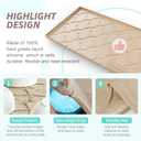 SIKADEER 25" x 22" Under Sink Mat Waterproof, Silicone Mat Kitchen Drawer Shelf and Cabinet Liner, Sink Protector for Kitchen Organizers and Storage, Boot Tray Pet Food Mats