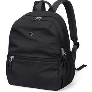 GOLF SUPAGS 13L Mini Backpack Lightweight Nylon Daypack for Women, Small City Pack, Versatile Ladies Backpack for Shopping & Travel, Black