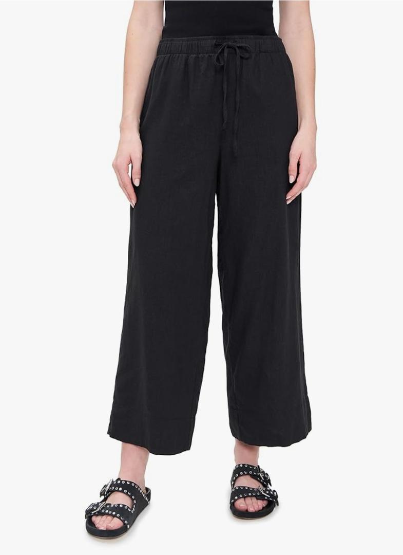 Z SUPPLY Women's Easton Linen Pants, XXL, Black