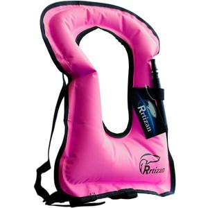 Rrtizan Snorkel Vest, Adults Portable Inflatable Swim Vest Jackets for Snorkeling Swimming Diving Safety (one_size, Pink)