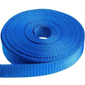 TECEUM 3/4" & 5/8" & 1" & 1.5" & 2" Webbing  10 25 50 Yards  40+ Colors  Heavy Duty 1 Inch 1.5 Inch 2 Inch Backpack Straps  Webbing for Outdoors Indoors Crafting DIY (Simple Blue)
