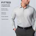 Van Heusen Men's Dress Shirt Fitted Poplin Solid (White, M)