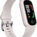 TOOBUR Fitness Tracker Watch with Heart Rate/Sleep Tracker/IP68 Waterproof, Activity Tracker with Pedometer Step Counter, Health Watch for Women Men with 14 Sports Compatible Android iOS, Beige