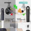 Silicone Spatula Turner, GEEKHOM Mini Silicone Cookie Spatula for Nonstick Cookware,600F Heat Resistant Flexible Small Kitchen Turner, Cooking Utensils Non Scratch Flipper for Burger, Egg, Baking (1 Pack, Black)