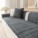 Premium Washable Couch Cover for Dogs, Non Slip Sectional Sofa Protector for L Shape Couch,Dog Couch Cover for Waterproof(1PC/27.6"x59.1",Dark Grey)