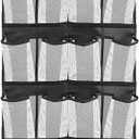 Over the Door Hanging Shoe Organizer with 24 Large Mesh Pockets - Shoes Holder/Black