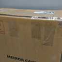 Bathroom Medicine Cabinet with Beveled Edge Mirrored Door 14 x 18 inch, Recessed or Surface Mount, with Adjustable Glass Shelves (Matt White)