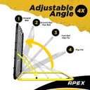 Apex Sports 4x4.5 Ft Baseball Rebounder, Multi-Sport Trainer for Soccer and Volleyball, Adjustable Angles, Easy Storage, Durable Construction, Enhances Agility, Precision, Reflexes, Solo Practice
