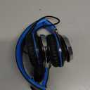 AILIHEN C8 Kids Headphones Wired, On-Ear Headphones with Microphone and Volume Control Foldable Corded Stereo 3.5mm Headset for School Teens Smartphones Chromebook Laptop Tablets Travel (Black Blue) (Medium)