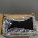 Blosssound 8 Pieces Black Acrylic Risers with 8 Signage 2 Markers, 3-10 Inch Cube Nesting Risers Display Stands with Hollow Bottoms for Buffet Table Catering Dessert Food Collectibles Show