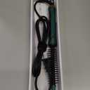 Mini Thermal Round Brush, 0.35 Inch Barrel Volume Heat Styling Brush for Men and Women Short Thin Curly Straight Hair, Heated Curling Iron,12 Temperature Setting (0.95 Inch with Bristles)