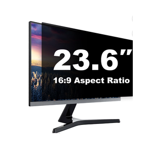 23.6 inch Computer Privacy Screen (16:9) - Black Security Shield - Desktop Monitor Protector - UV & Blue Light Filter by Akamai (23.6 inch Diagonally Measured, Black)