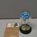 Childom Valentines Gifts for Her,Birthday Gifts for Women,Valentines Day Flowers Gifts for Mom,Women,Her,Wife,Grandma,Light Up Rose in Glass Dome,Colorful Blue Mothers Day Flowers for Delivery