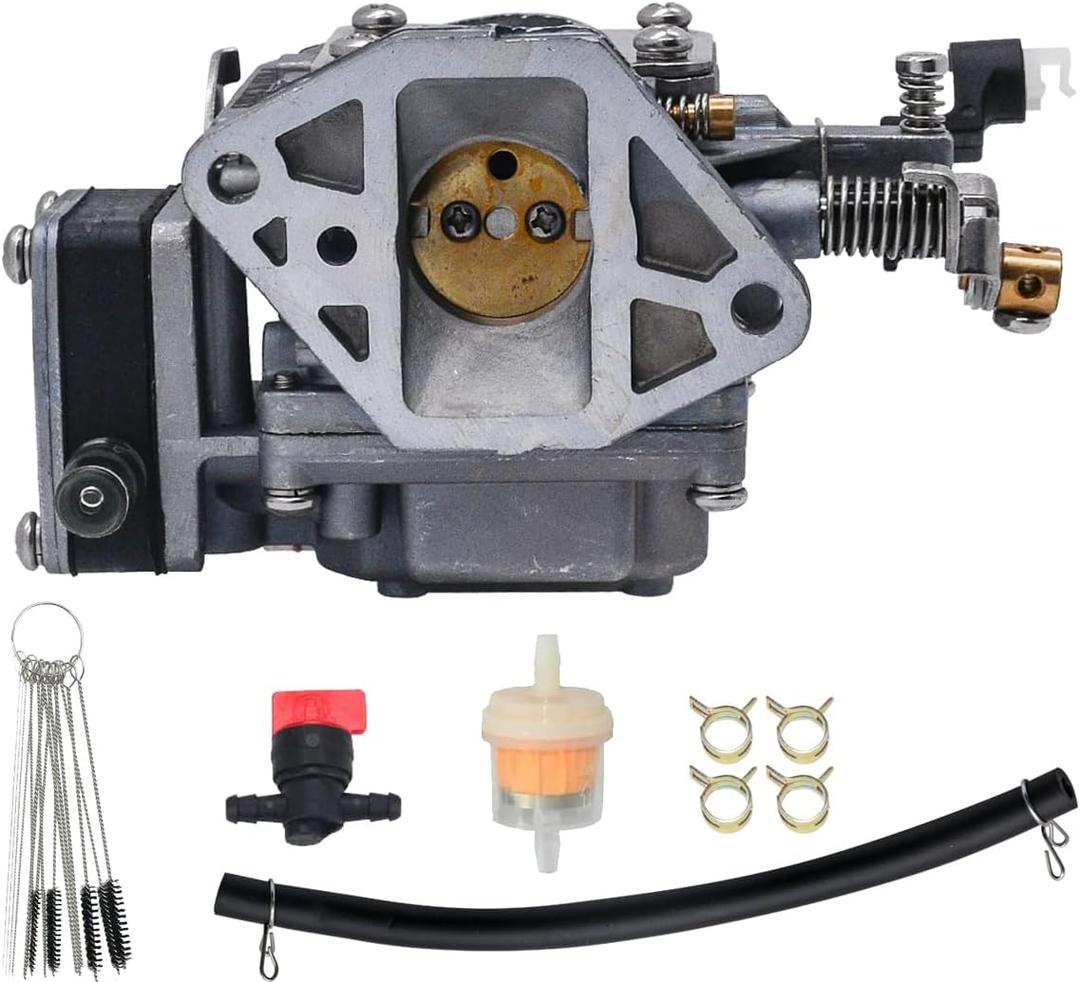 Carburetor For Yamaha 9.9HP 15HP 2-Stroke Outboard Engine Carb Replacement 63V-14301-10-00/63V-14301-00/63V-14301-01-00