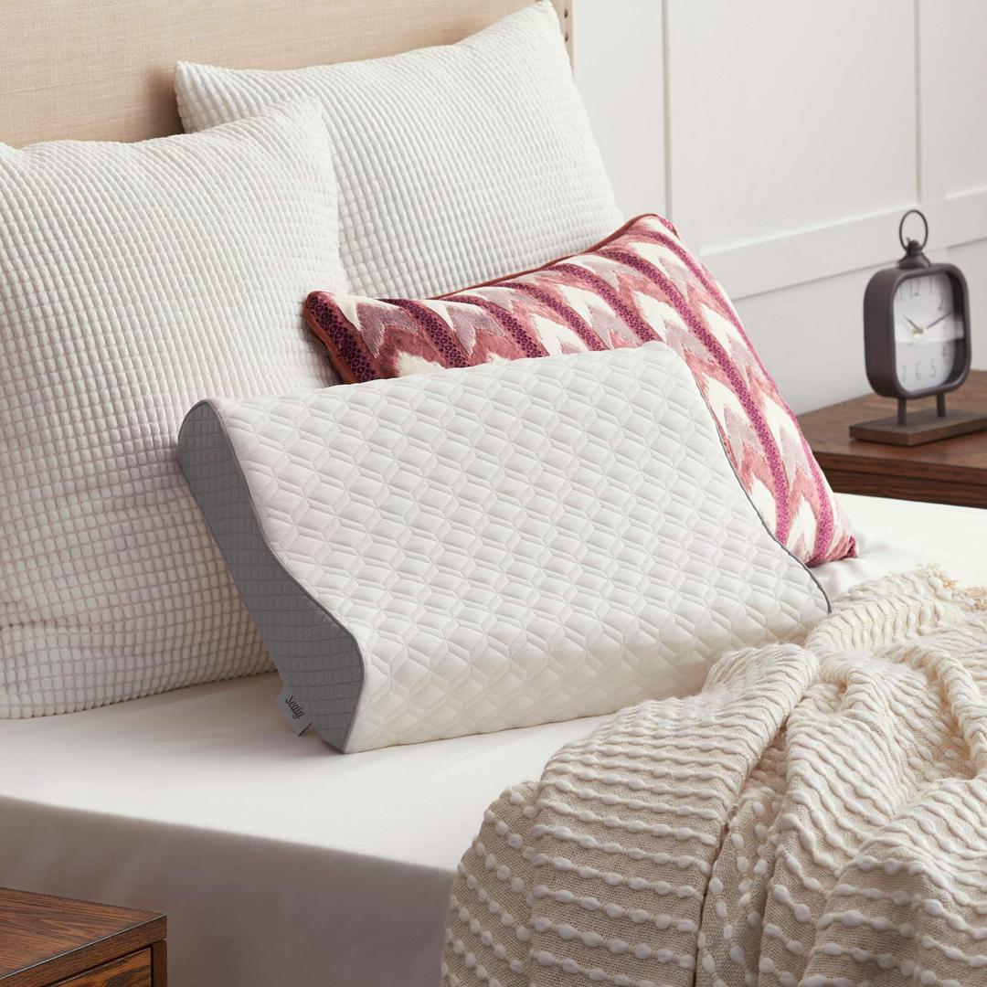 Sealy Essentials Memory Foam Contr BD Pillow 20 x 15 Inch