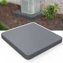 Equipment Pad for HVAC Systems,24'' x 24'' x 2'' Ground Equipment Pad,Outdoor Plastic Condenser Unit Pad,Ground Leveling Support Base for Air Conditioner Heat Pump Systems