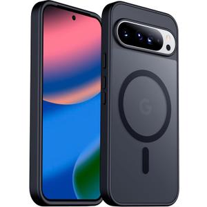 SPIDERCASE Designed for Google Pixel 10 Pro XL Case, [Compatible with Magsafe] Translucent Matte Shockproof Anti-Fingerprint Slim Phone Case for Pixel 10 Pro XL,Black