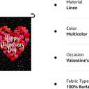2 x Valentine's Day Flag,12x18 Inch Valentine's Heart Garden Flag Double Sided Printing 2 Layer Burlap Valentine Flags for Your Valentine's Day Decoration (Multicolor)