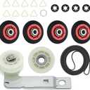 WED8300SW0 Dryer Repair Kit Drum Roller, idler Pulley, Belt Compatible with Whirlpool WED5500XW0 WED9400SB0 WED9400SW2 WED9200SQ0 WED9400SW0 WED5100HC0 WED9150WW0 MEDC465HW0 WED9200SQ1 WGD9200SQ0