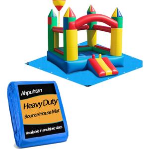 177 x 177 Inch Bounce House Mat for Inflatable Bouncer, Inflatable Water Slide Bounce House Pad for Outdoor Bouncy Castle, Under Jump House Floor Underlayment Pad(Only Mat, Bounce House Not Include)