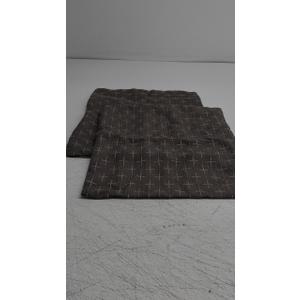 MIULEE Pack of 2 Decorative Burlap Linen Throw Pillow Covers Modern Farmhouse Pillowcase Rustic Woven Textured Cushion Cover for Sofa Couch Bed 16x16 Inch Dark Grey