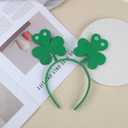 St. Patrick's Day Headband Shamrock Hairband Green Clover Hair Hoop Hair Accessories Saint Patrick's Day Headpieces for Irish Festive Parade Party Supplies